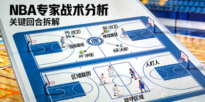 NBA专家战术板分析示意图